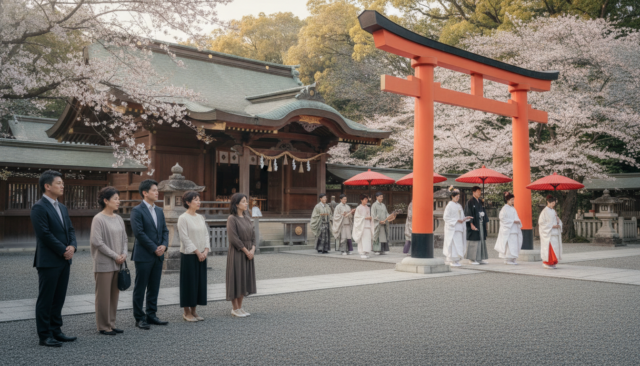 神社で結婚式に遭遇すると良いことある? - 2