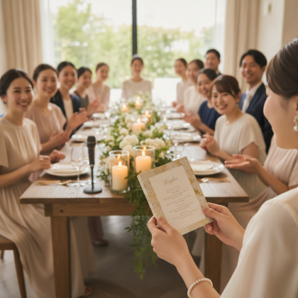 【2026年】司会者は必要？少人数結婚式(10〜30名)進行とプログラム例